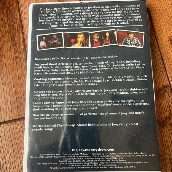 The Joey+Rory Show DVD Set Season 1-4 - Picture 7 of 11